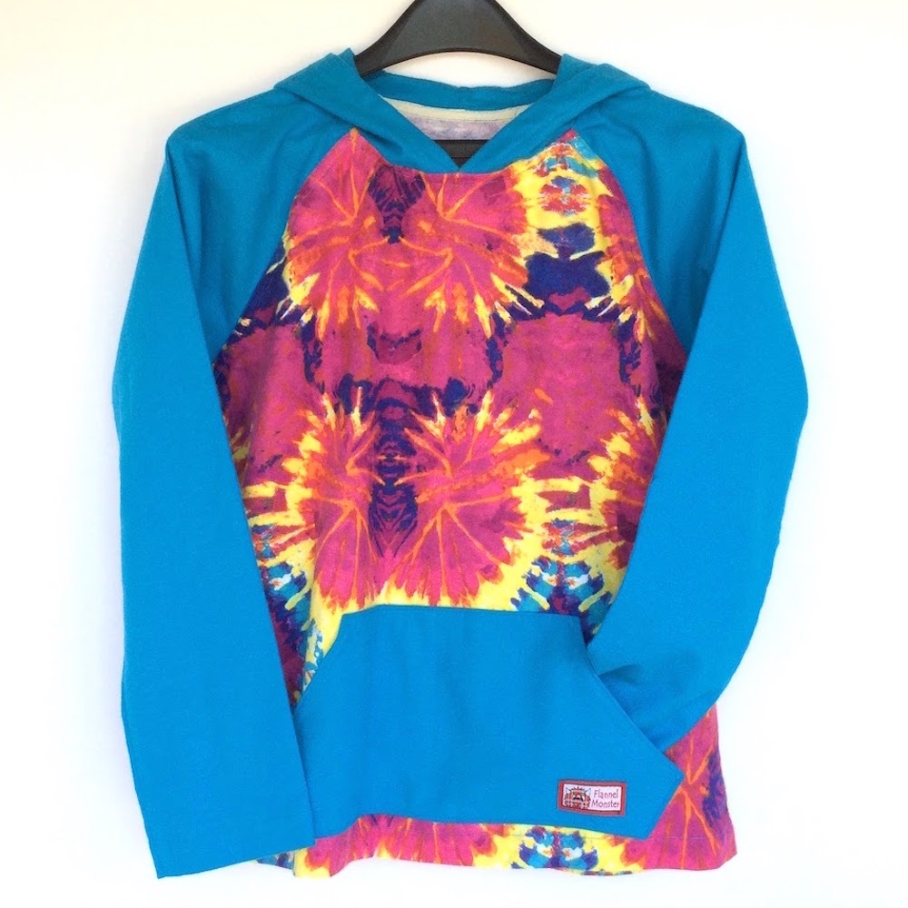 Bright Tie Dye Flüdie (Flannel Hoodie)